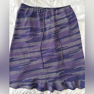 Lapis Purple and White Patterned Fabric